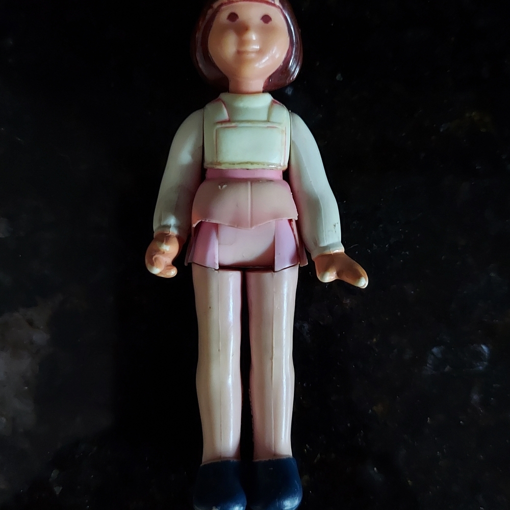 Fisher-Price Doll with Pink Outfit and Blue Shoes